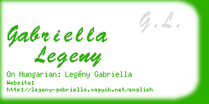 gabriella legeny business card