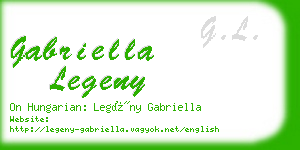 gabriella legeny business card